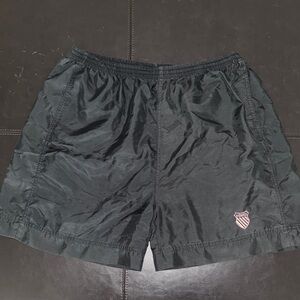 K-Swiss Men's Black Athletic Shorts